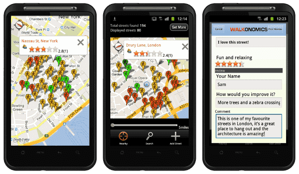 Image of Walkonomics app