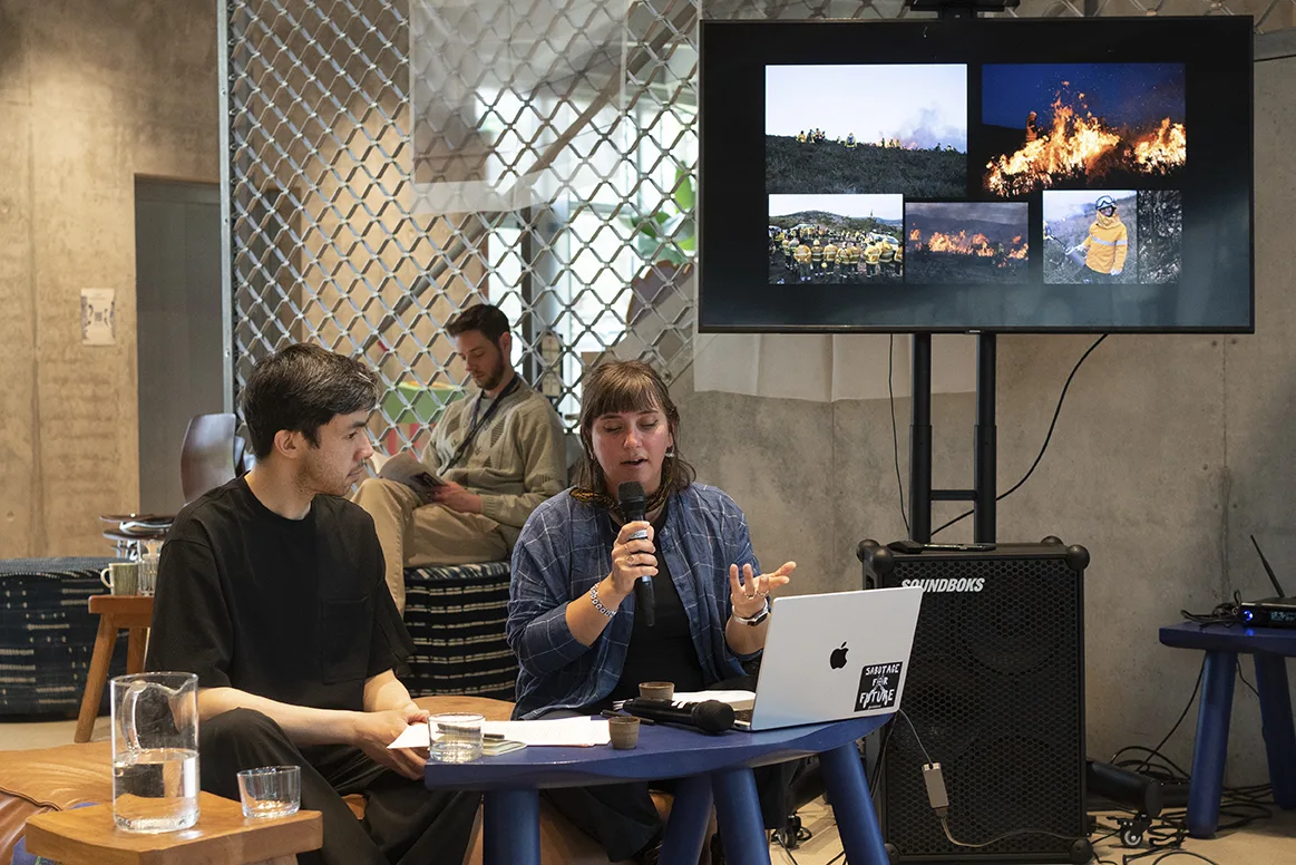 Jonathan W. Y. Gray and Garance Maurer in discussion on Wild Fires: Walking Burn Scars, Listening Across Flames