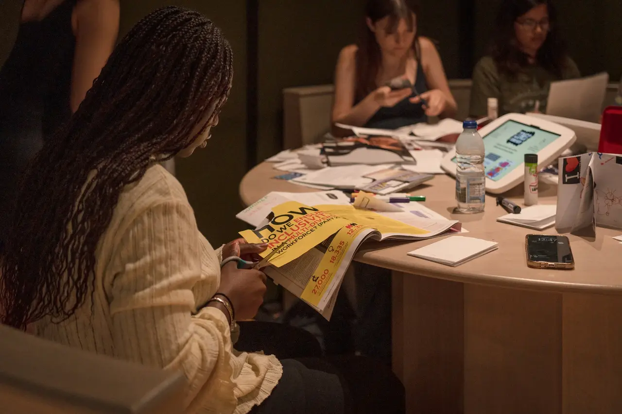 zine making - picture by JY Mak