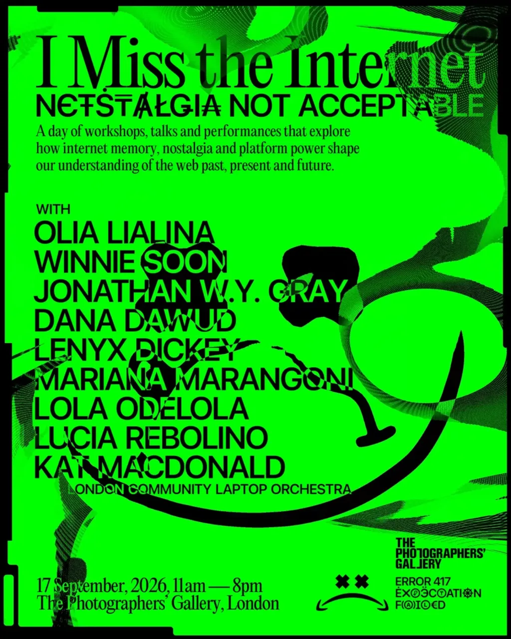 I Miss the Internet: Netstalgia Not Acceptable event poster